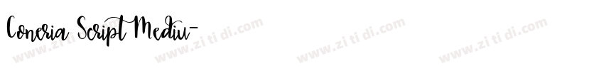 Coneria Script Mediu字体转换